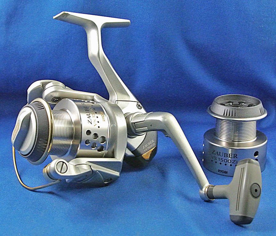 RYOBI スピニングリール vs1500LB 替スプール付き ☆RYOBI ZAUBER VS1500Zi☆ リョービ 使用感が少なく綺麗な発売時23000