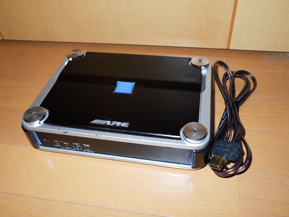 ALPINE PDX-1.600 モノラルパワーアンプ 動作良好 しばらく使ってい