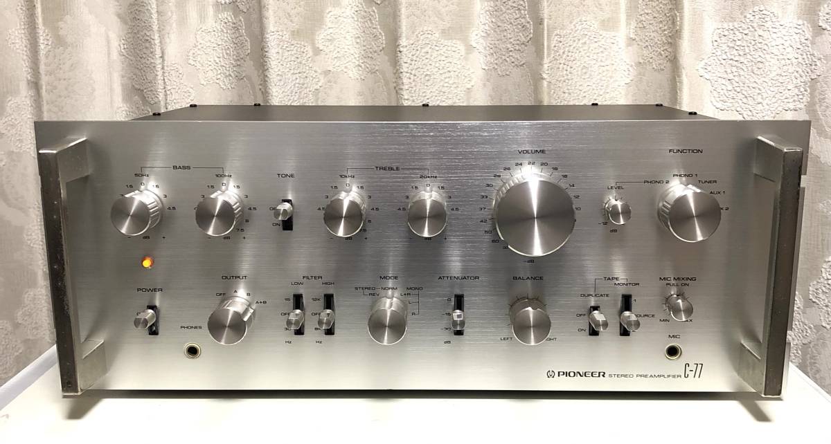 Pioneer Ｃ-77 ステレオプリアンプ　パイオニア　フラッグシップ パイオニア C-77 PIONEER プリアンプ : Pioneer ステレオプリアンプ