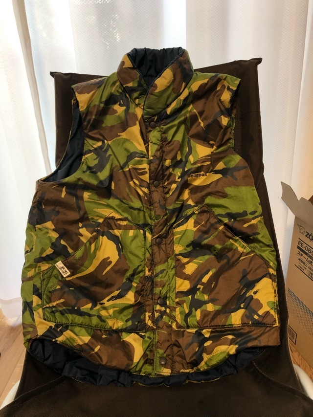Grime effect別注 Snugpak Airpak Vest Lサイズ 英国製 リバーシブル 