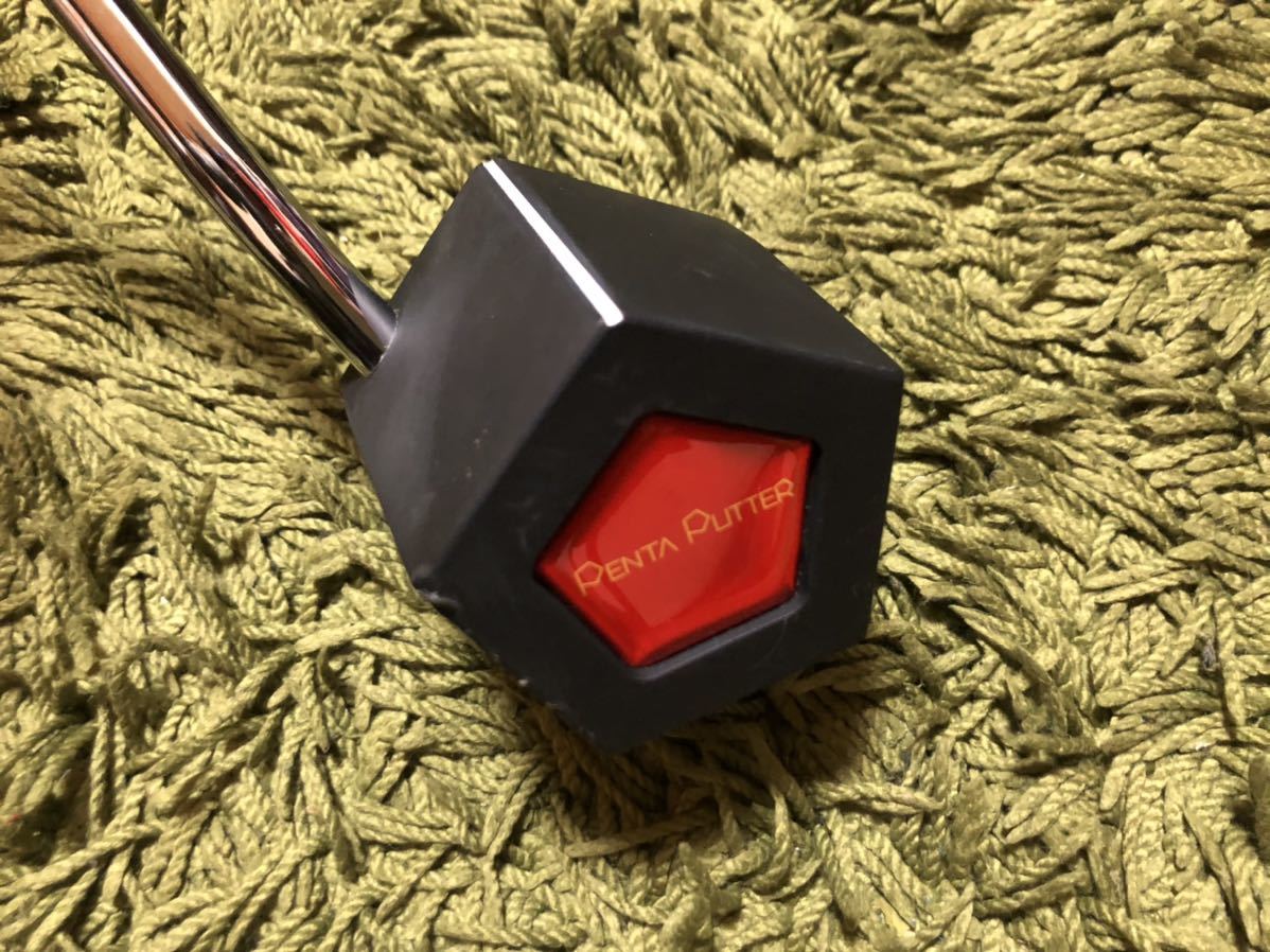 PENTA PUTTER NATS！ペンタパター 五角形 ブラックヘッド 34インチ グリップ未装着 ヘッドカバー無し