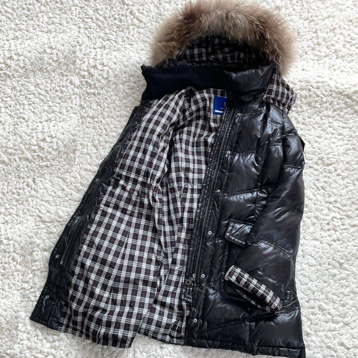 良品☆BURBERRY BLUE LABEL/バーバリー ブルーレーベル ダウンコート 