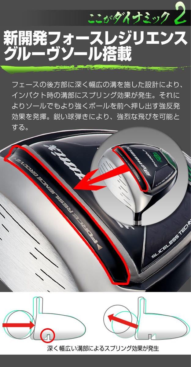 左 レフティ 新発売】ほぼ 高反発 !の 適合 最強 反発力の豪快な飛び