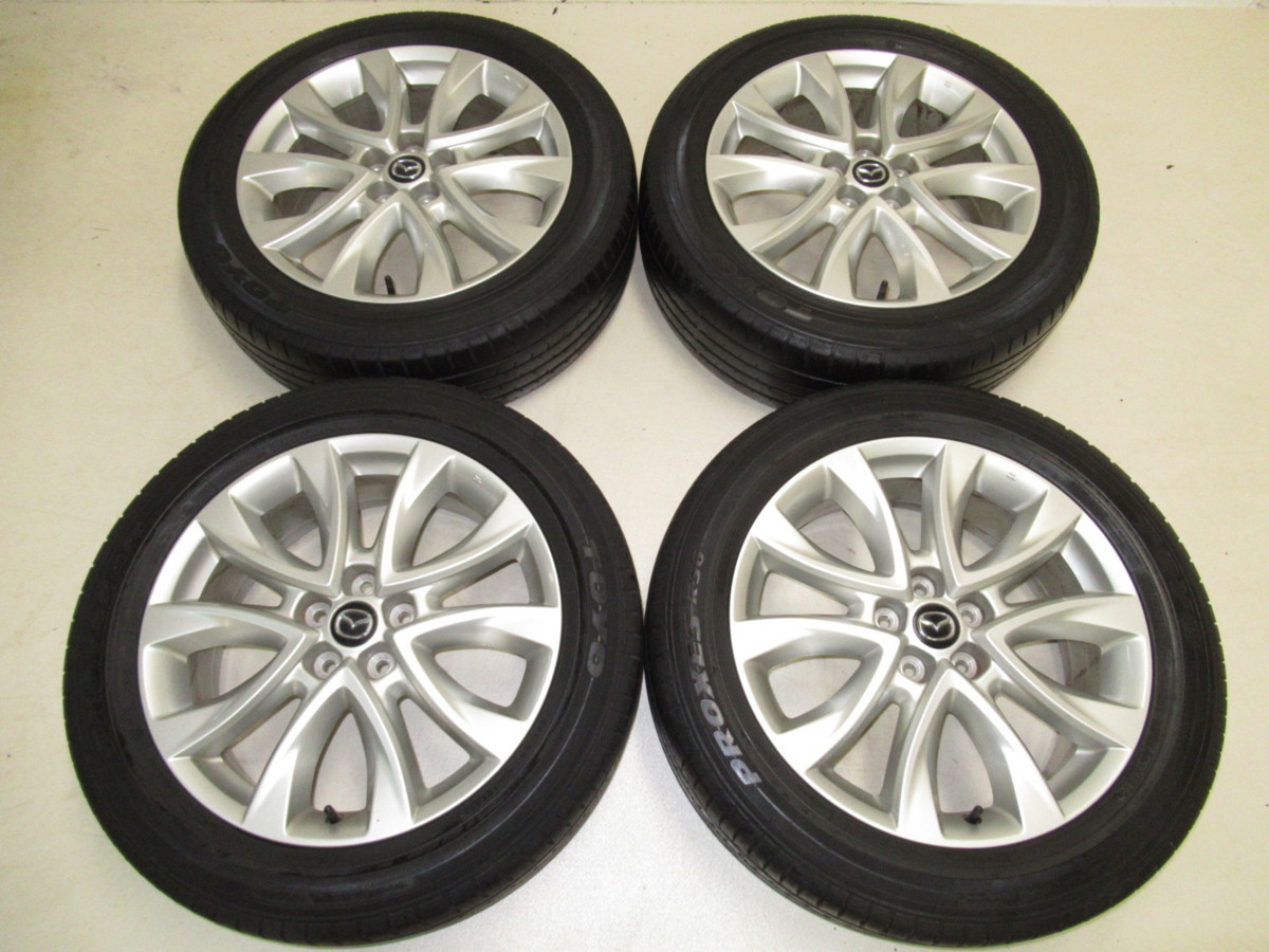 CX-5 19インチ KE系 純正 7J +50 マツダ 4本 ホイールのみ 5H