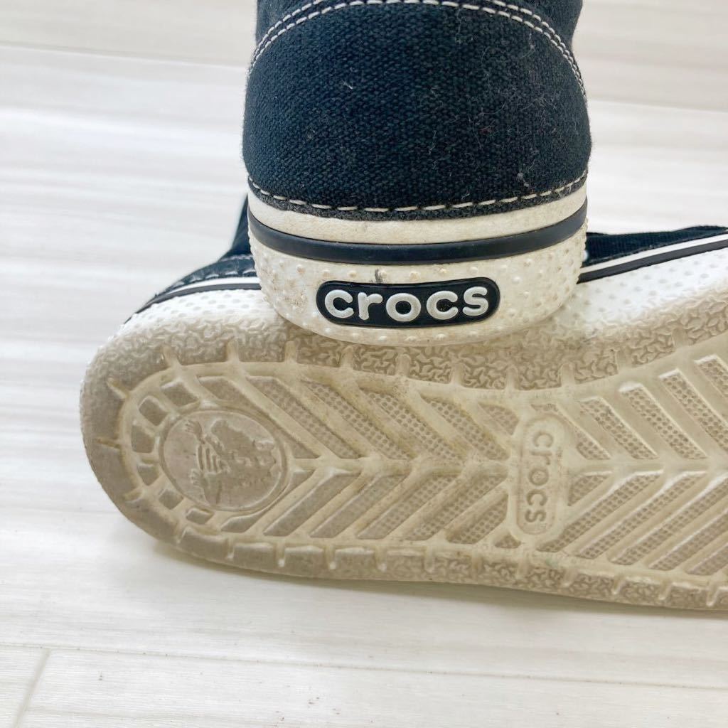 D 400 クロックス Crocs ハイカットスニーカー 靴 M7 約 25cm ブラック キャンバス モデル 25 0cm 売買されたオークション情報 Yahooの商品情報をアーカイブ公開 オークファン Aucfan Com