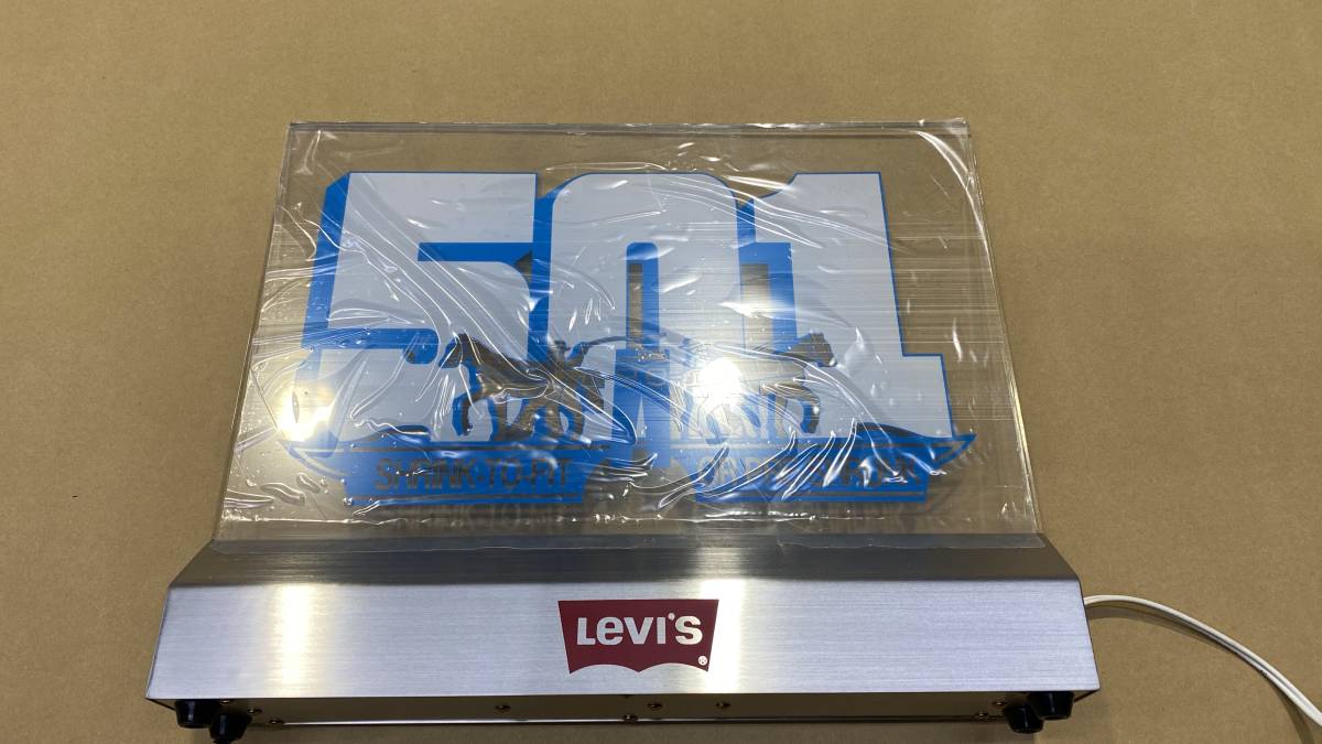 電飾 スタンド 看板 ジーンズ 501 リー バイス 非売品 古着 ビンテージ  