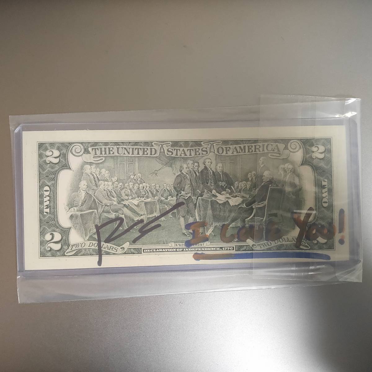 Rency レンシー BANKSY WAS HERE 2ドル紙幣 直筆サイン バンクシー I