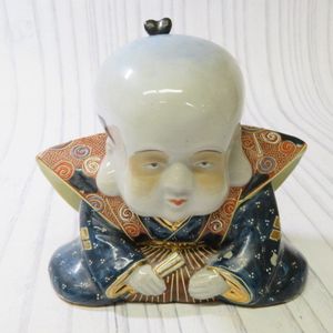 骨董九谷焼 福助 希少古九谷福助置物