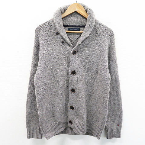 即決】TOMMY HILFIGER トミーヒルフィガー ショールカラー ニット 