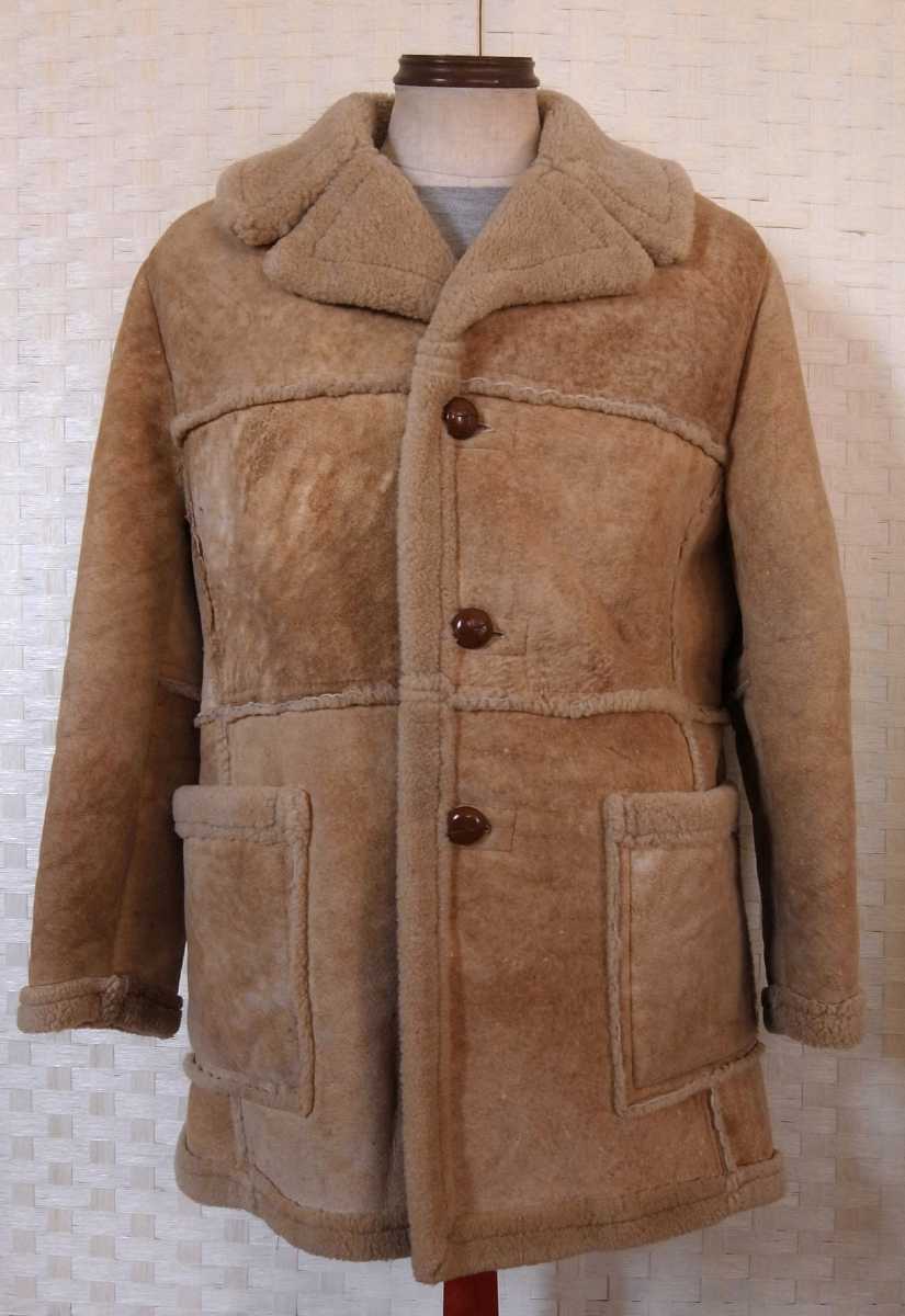 60s70s ビンテージ woolrich ムートン Genuine Californian Spring