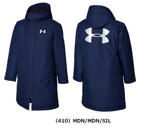 UNDER ARMOUR ベンチコート ジュニア 紺 ネイビー YMD アンダー
