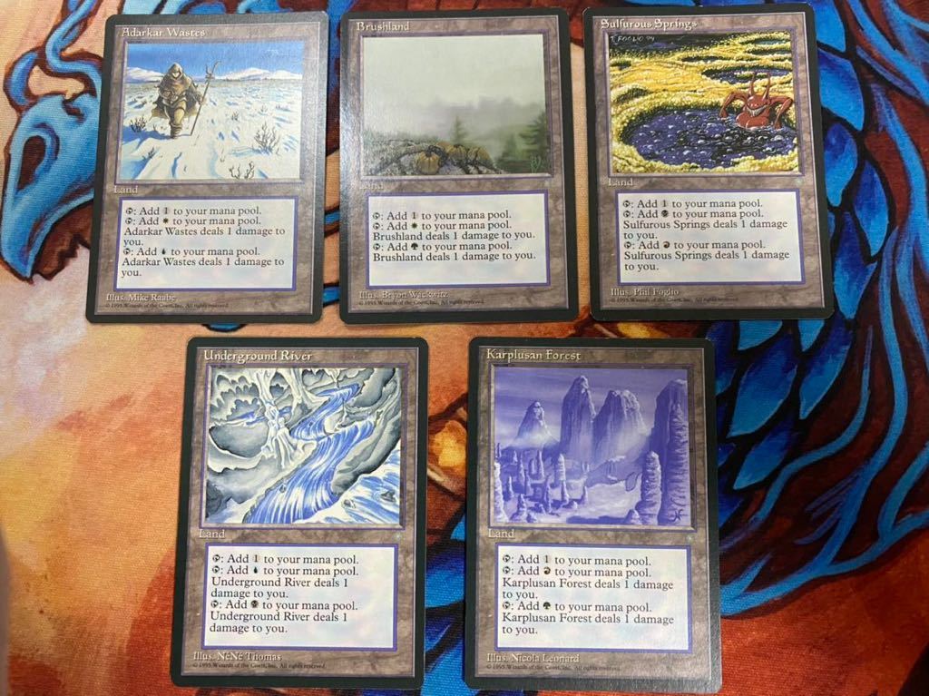 な*る様 Adarkar Wastes アダーカー荒原 アイスエイジ版 4枚セッ な*る様 MTG アダーカー荒原 アイスエイジ 4枚セット Adarkar Wastes