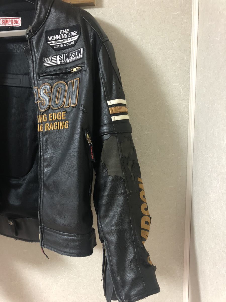 シンプソン SIMPSON ライダースジャケット 合皮 【公式通販】
