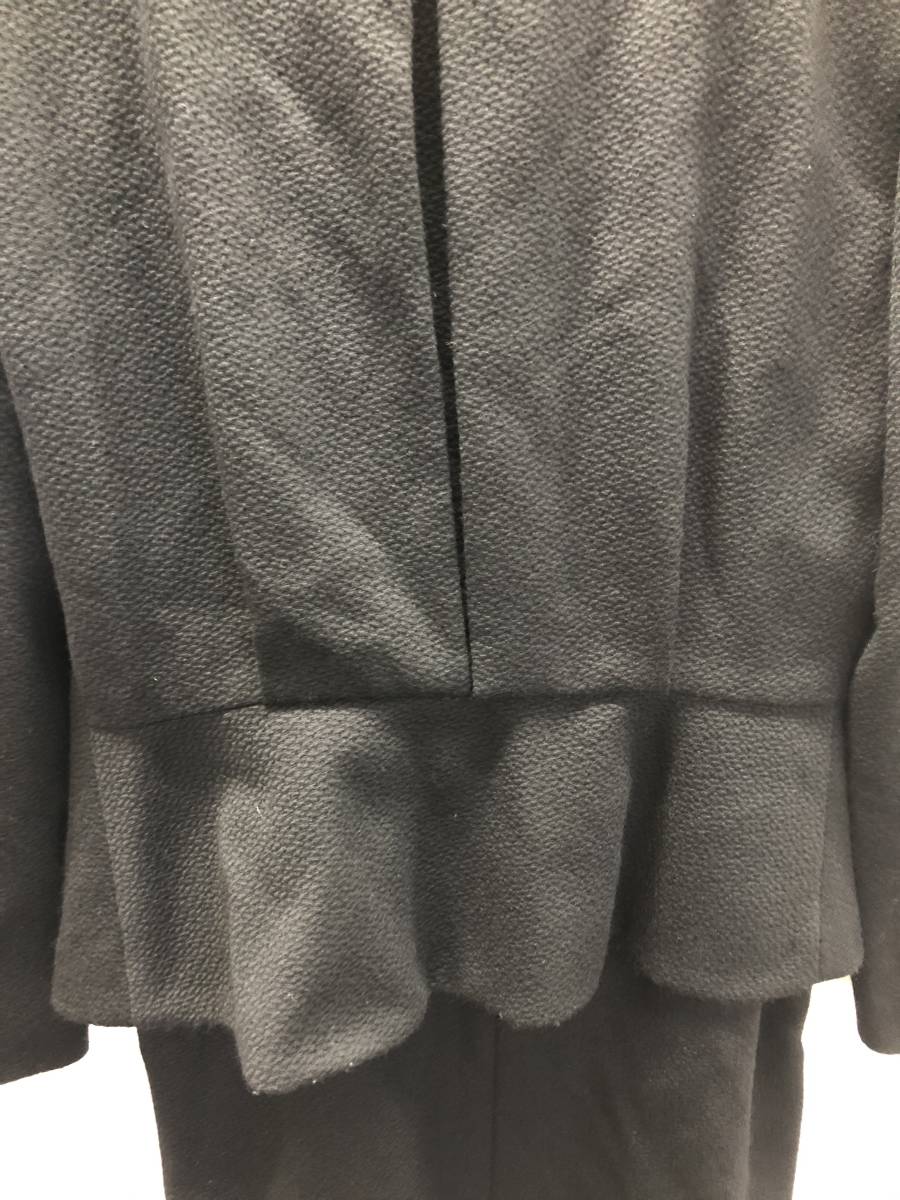 E01070 Christian Dior クリスチャンディオール スーツ 黒 サイズ 7 卒 