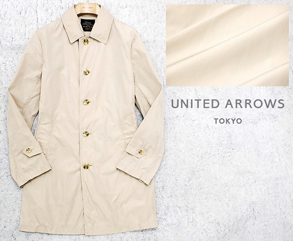 高級ライン ユナイテッドアローズトーキョー United Arrows Tokyo バルマカーン ナイロンステンカラーコート スプリングコート ベージュ Mサイズ 売買されたオークション情報 Yahooの商品情報をアーカイブ公開 オークファン Aucfan Com