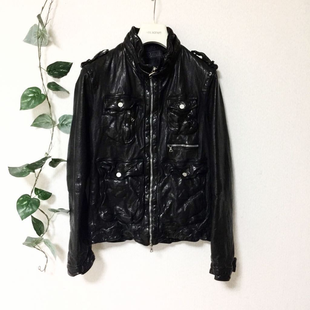 未使用 Neil Barrett ニールバレット バッファロー レザージャケット