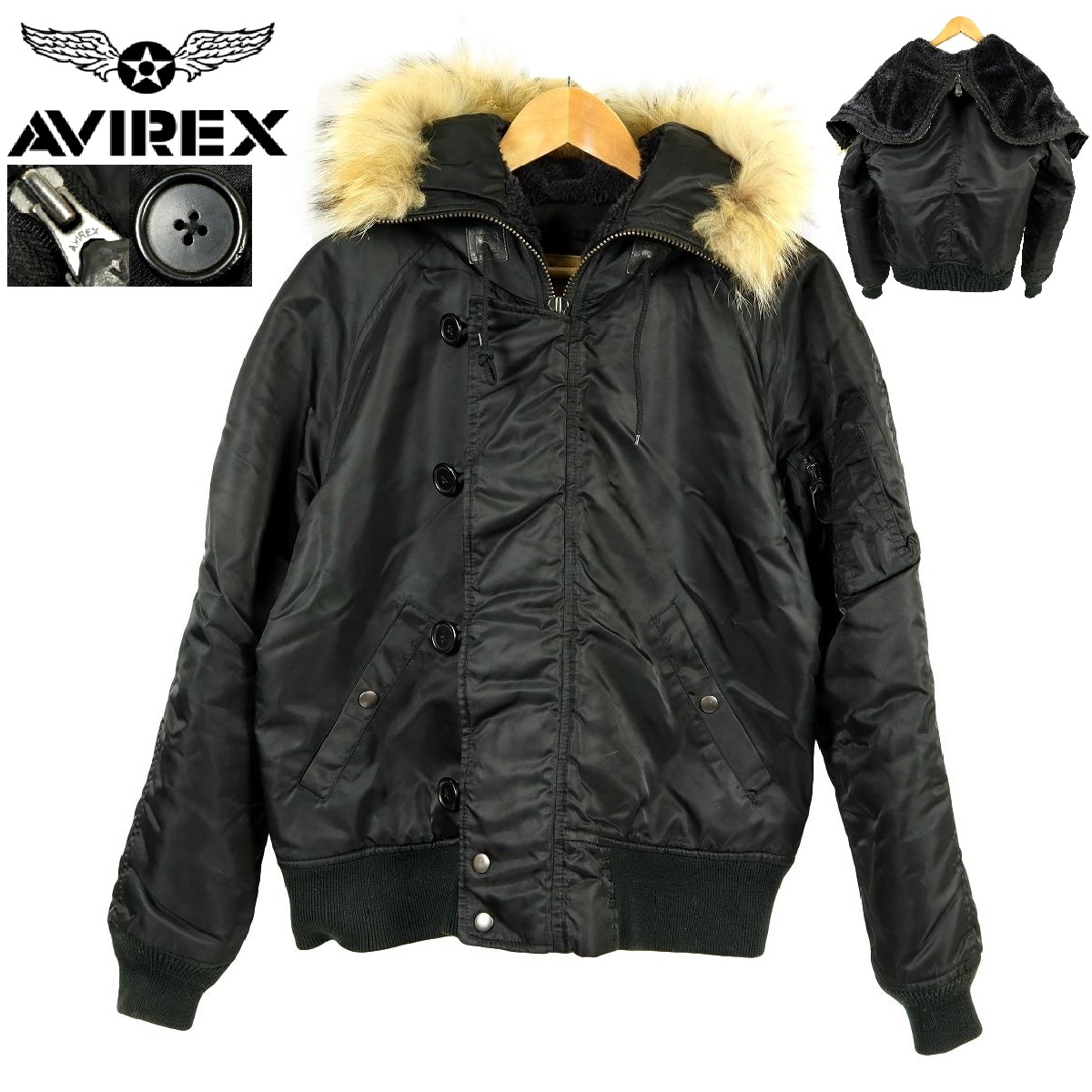  B1039 定価36 080円 AVIREX アビレックス N-2B フライトジャケット ミリタリージャケット 6172031 サイズM(Mサイズ)｜売買されたオークション情報、yahooの商品情報をアーカイブ公開 - オークファン 男性用