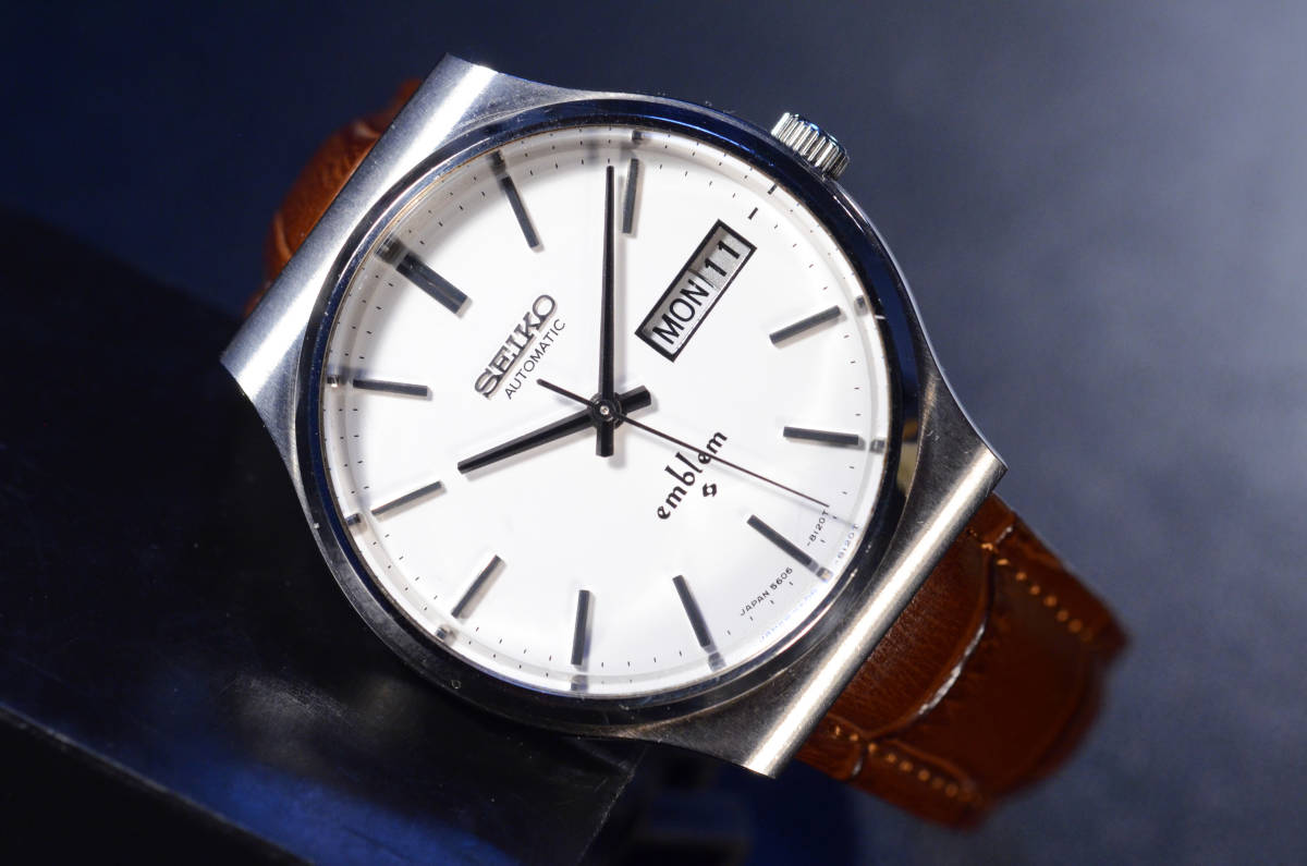 □SEIKO(セイコー) Emblem(エンブレム) 5606-8080 23石 自動巻き 良好