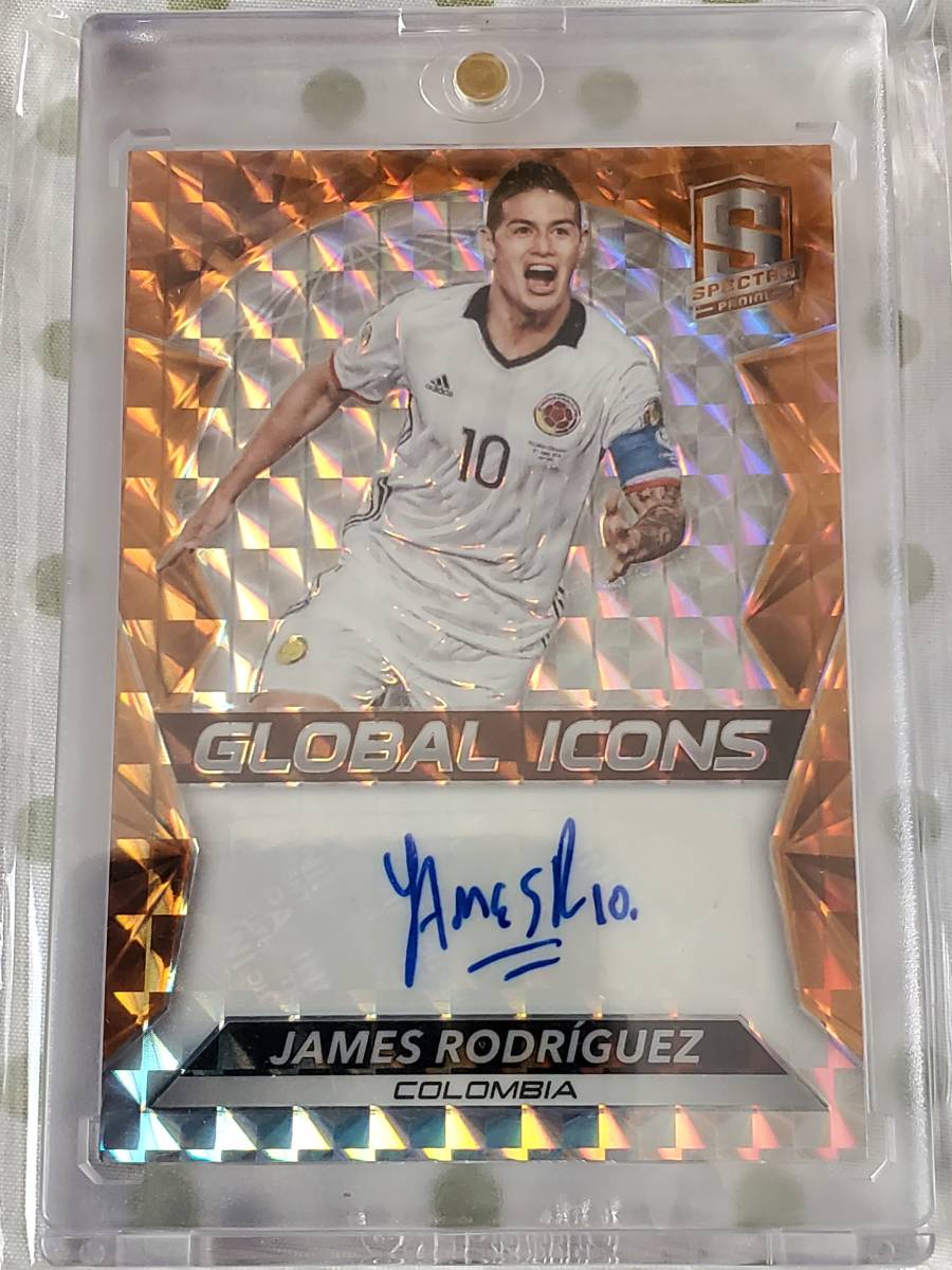 新品，大得価 #/10 ハメス ロドリゲス / PANINI 2016-17 SPECTRA SOCCER / JAMES RODRIGUEZ / COLOMBIA / GLOBAL ICONS / Auto / 直筆サイン(シングルカード)｜売買されたオークション情報、yahooの商品情報をアーカイブ公開 - オーク シングルカード