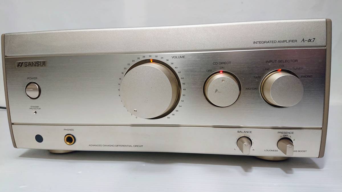 □希少動作品！！□SANSUI サンスイ プリメインアンプ A-α7□名門