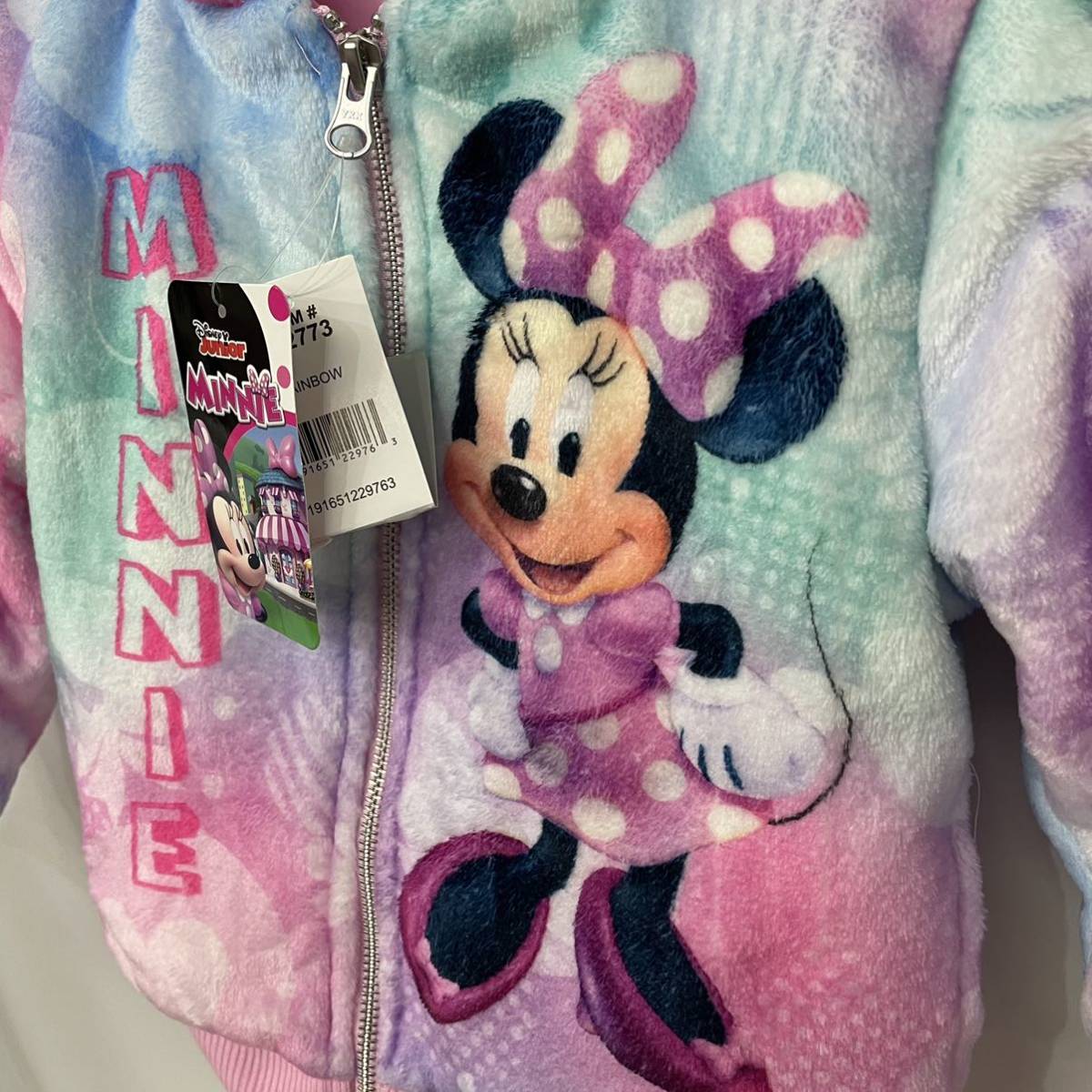 Disney ディズニー 女の子 ミニー フード付きパーカー ピンク レインボー 3t 100 95 104cm 売買されたオークション情報 Yahooの商品情報をアーカイブ公開 オークファン Aucfan Com