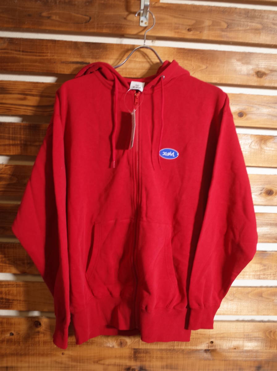 か746☆ 未使用品 定価1.2万 X-GIRL エックスガール LOOSE ZIP SWEAT