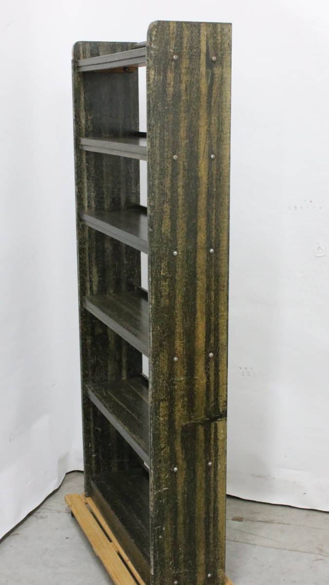 あ=B1697 古い 木製本棚 本棚 レトロ インテリア家具 サイズ 約74×23.5