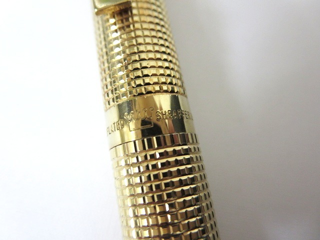 シェーファー SHEAFFER GOLD ELECTROPLATED 万年筆 ゴールド ペン先14K