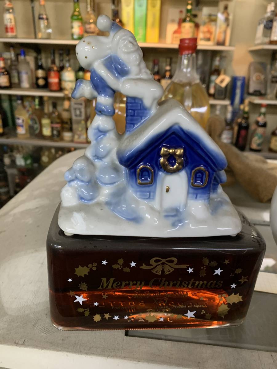 新品，人気SALE 未開栓 サントリー ブランデー XO クリスマス サンタ ベル リース 雪 家 小屋 陶器ボトル SUNTORY 700ｍl お酒 古酒 2本セット(日本)｜売買されたオークション情報、yahooの商品情報をアーカイブ公 日本