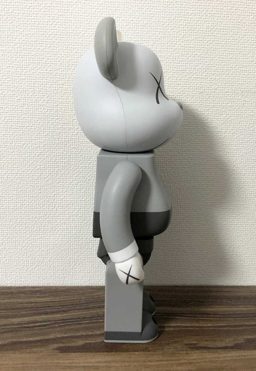 ベアブリック KAWS COMPANION 人体模型 グレー 400%　 Original Fake カウズ オリジナルフェイク BE@RBRICK_4