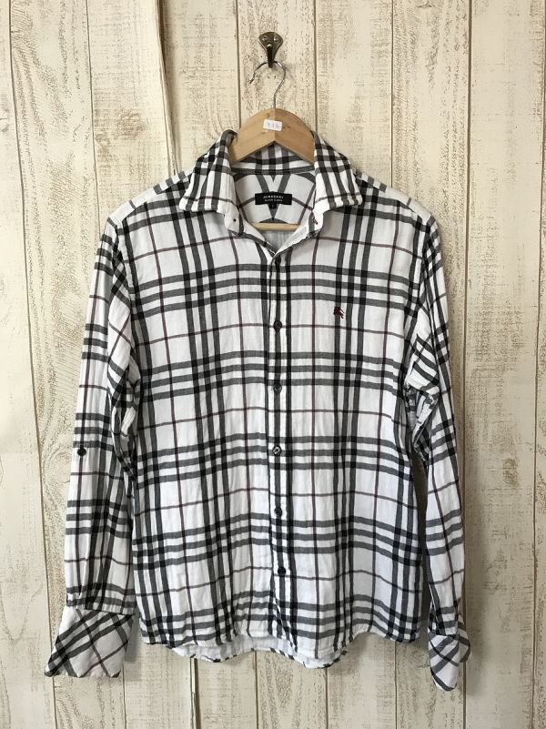 BURBERRY バーバリー シャツ 長袖 BLACK 公式通販 ノバチェック