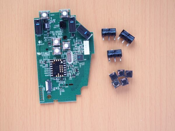 保証付き Logicool G600/G600t 修理サービス スイッチ交換 軽量化 USB