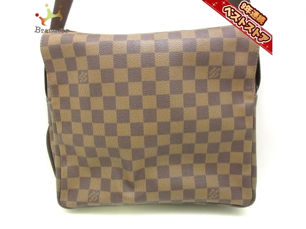 ルイヴィトン LOUIS VUITTON ショルダーバッグ N45255 ナヴィグリオ ダミエ・キャンバス エベヌ SR4018 美品 バッグ ダミエ