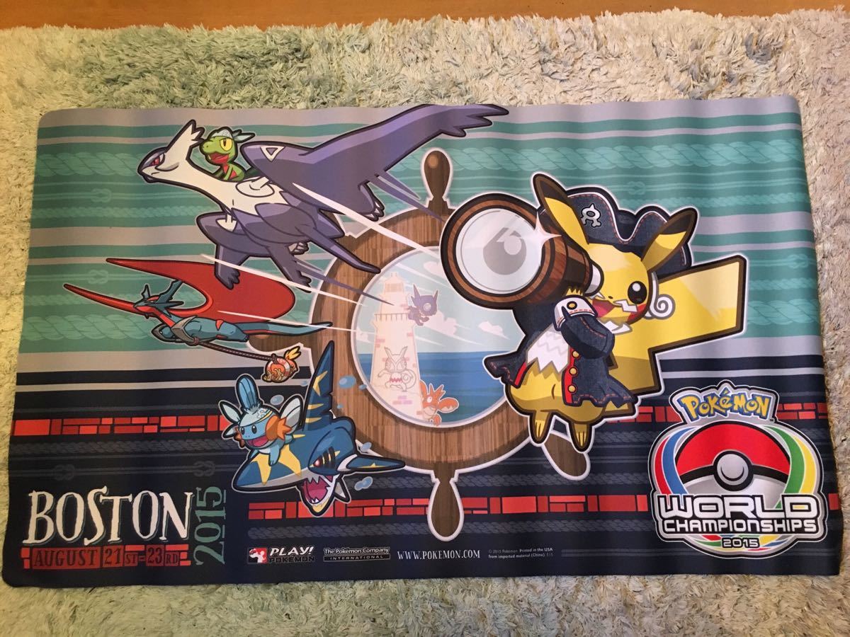 WCS2015 プレイマット ボストン大会限定 ピカチュウ ポケモンカード