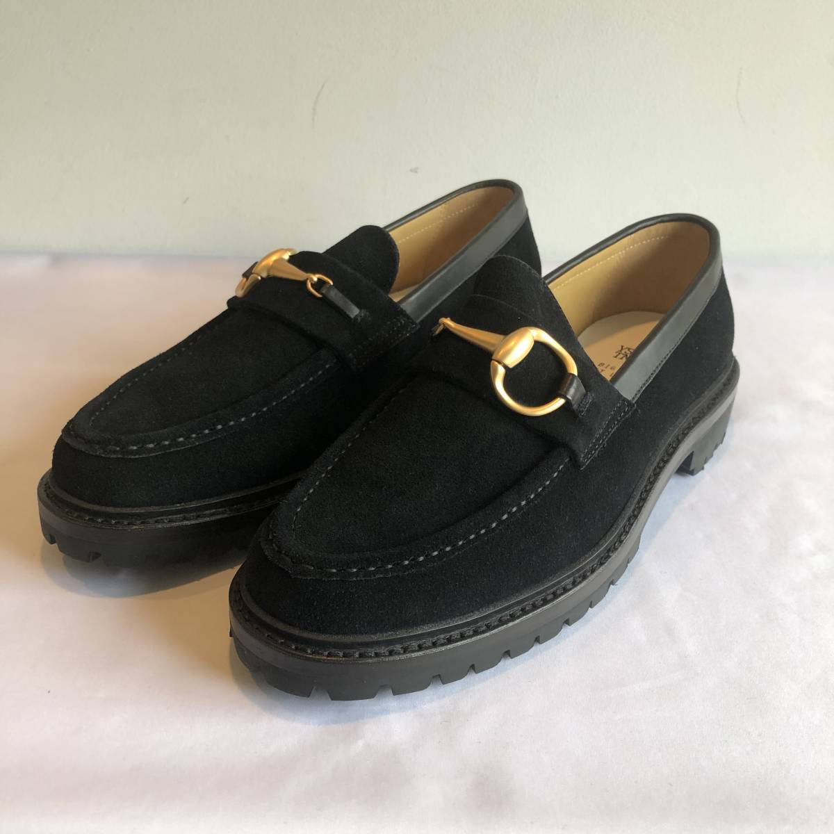 新品 YSTRDY'S TMRRW BIG HORSE BIT SHOES COMMANDO SOLE 黒7 YT-F0702 ビックビットコマンドソールローファー イエスタデイズトゥモロー