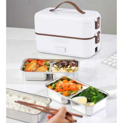 ★ 新品！送料無料！林先生の初耳学で紹介！ 超高速 弁当箱 炊飯器 ２段タイプ (炊飯＋スチーム) 0.5～1合炊き/新生活/一人暮らし/職場用