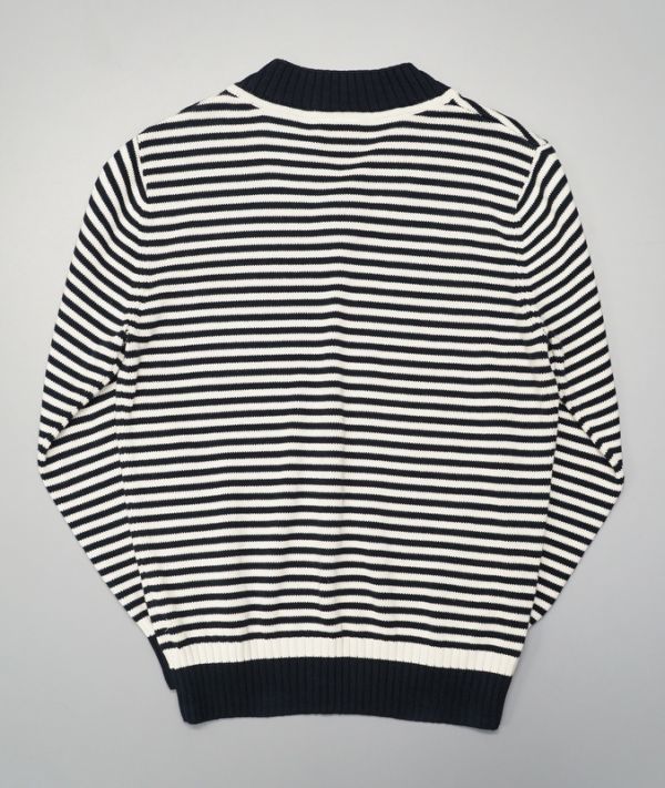 Tc1852 ラコステ Lacoste メンズ3 コットンニット ボーダーニット Vネックセーター 長袖セーター ネイビー オフホワイト セーター 売買されたオークション情報 Yahooの商品情報をアーカイブ公開 オークファン Aucfan Com