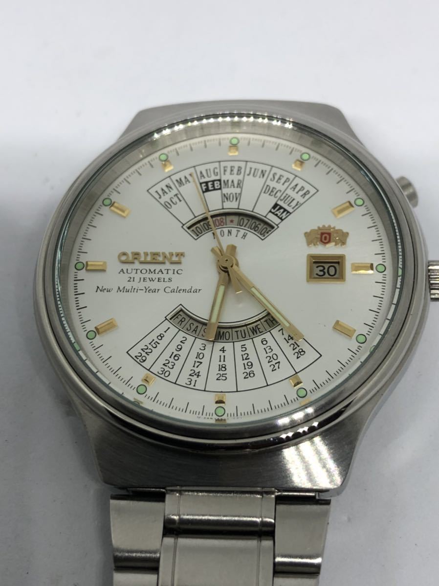 ORIENT オリエント Automatic 21Jewels New Multi-year calendar自動 