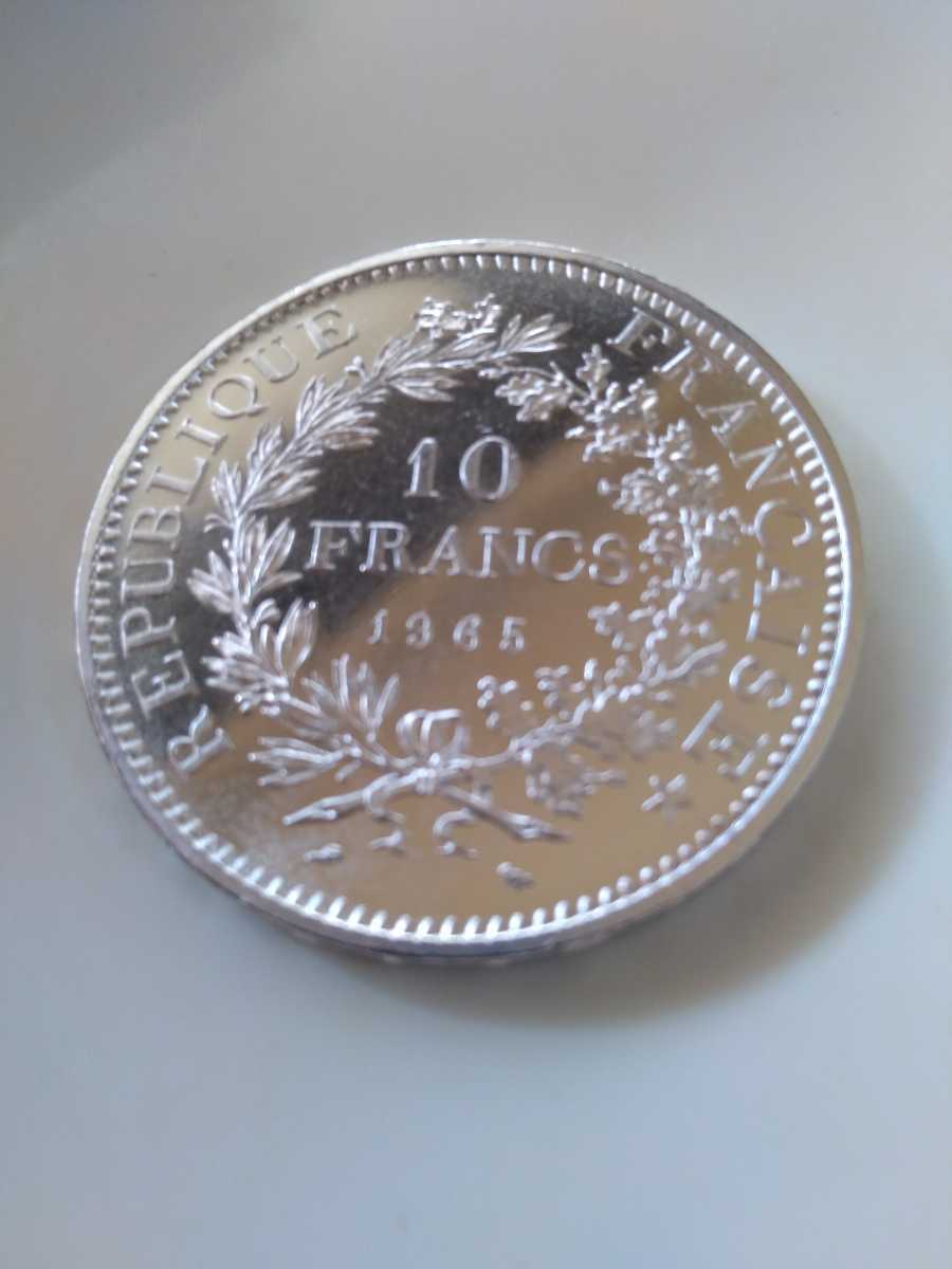 フランス 1965年 10フラン銀貨 ヘラクレス 10フラン 0 銀貨