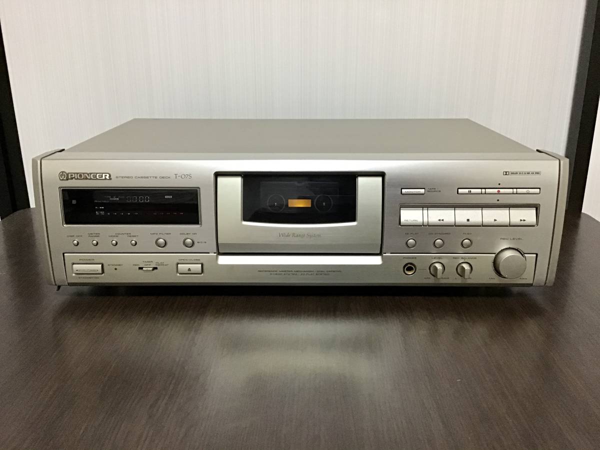 Pioneer パイオニア T-07S 美品 取説・リモコン付 メーカー修理品