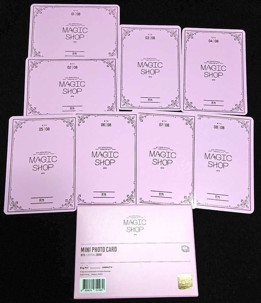 BTS JAPAN OFFICIAL FAN MEETING VOL.5 MAGIC SHOP ミニフォトカード