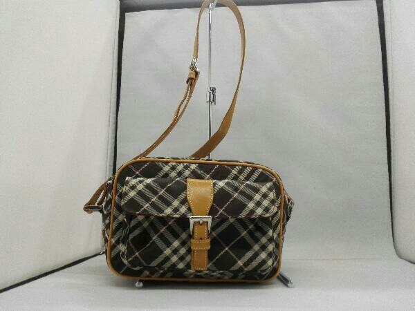 BURBERRY ショルダーバッグ BLUE LABEL Burberry キャンバス ブラック