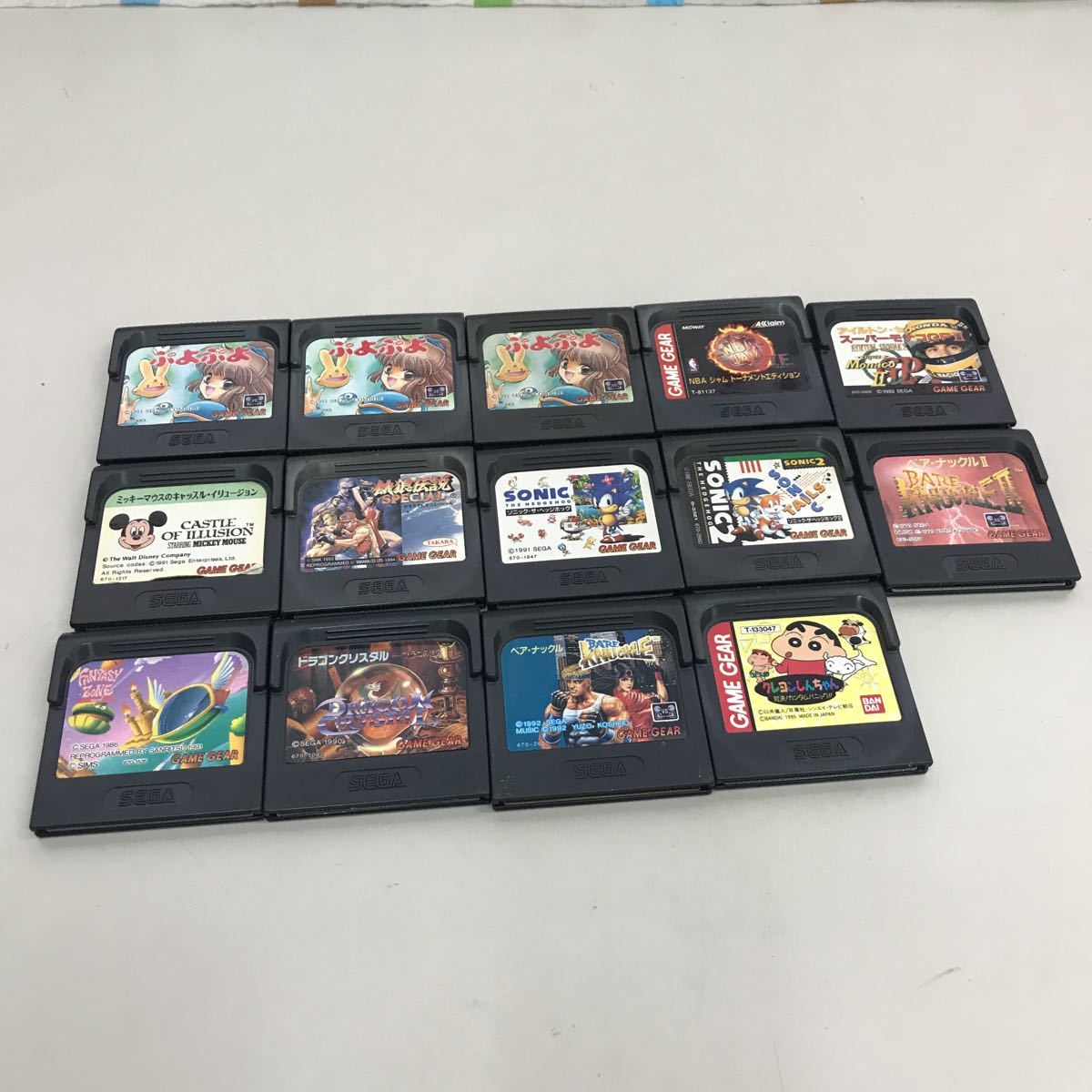 ゲームギア SEGA ソフト セガ GAME GEAR まとめ売り 計14本 中古現状品