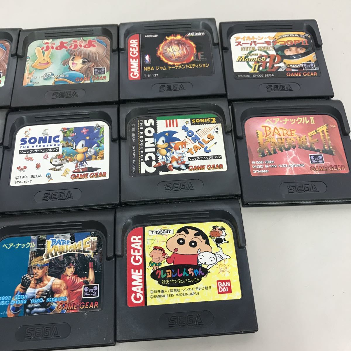 ゲームギア SEGA ソフト セガ GAME GEAR まとめ売り 計14本 中古現状品