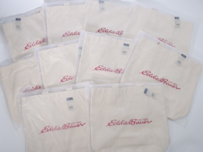 エディーバウアーEddie Bauerキャンバストートバッグスモール/レッド/10枚セット新品_1