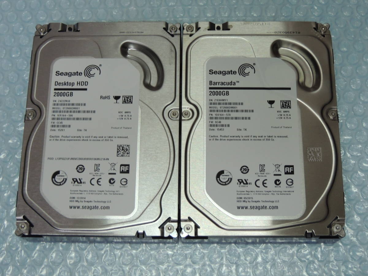 Seagate ST2000DM001 2TB Barracuda - Hard 使用 969h・975h「使用時間 