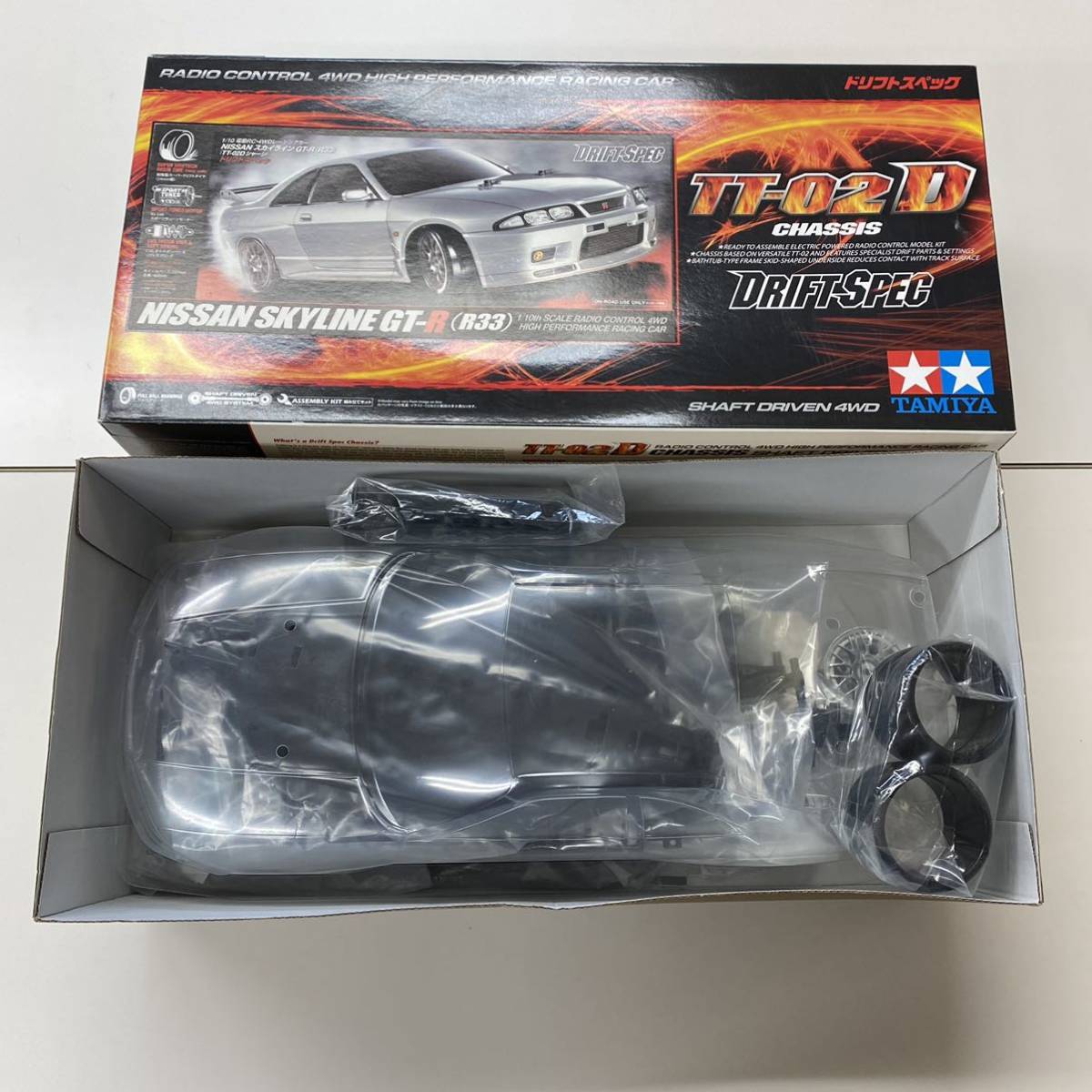 アート】58604 NISSAN スカイライン GT-R R33 TT-02Dシャーシ ドリフト