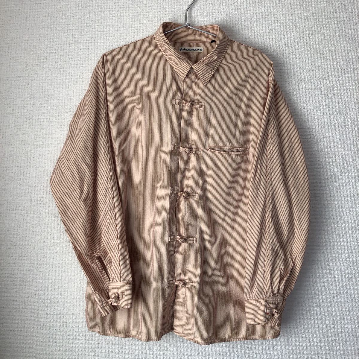TIGRE BROCANTE チャイナシャツ ティグルブロカンテ 天空丸 サイズL(L 