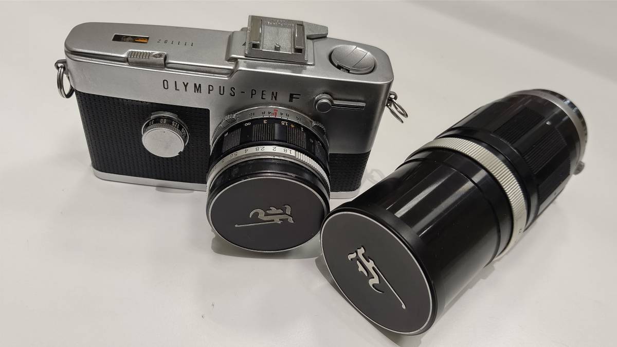 フィルムカメラ OLYMPUS-PEN F Y5995】フィルムカメラ OLYMPUS PEN-F /レンズ F.Zuiko 1:1.8 f=38mm
