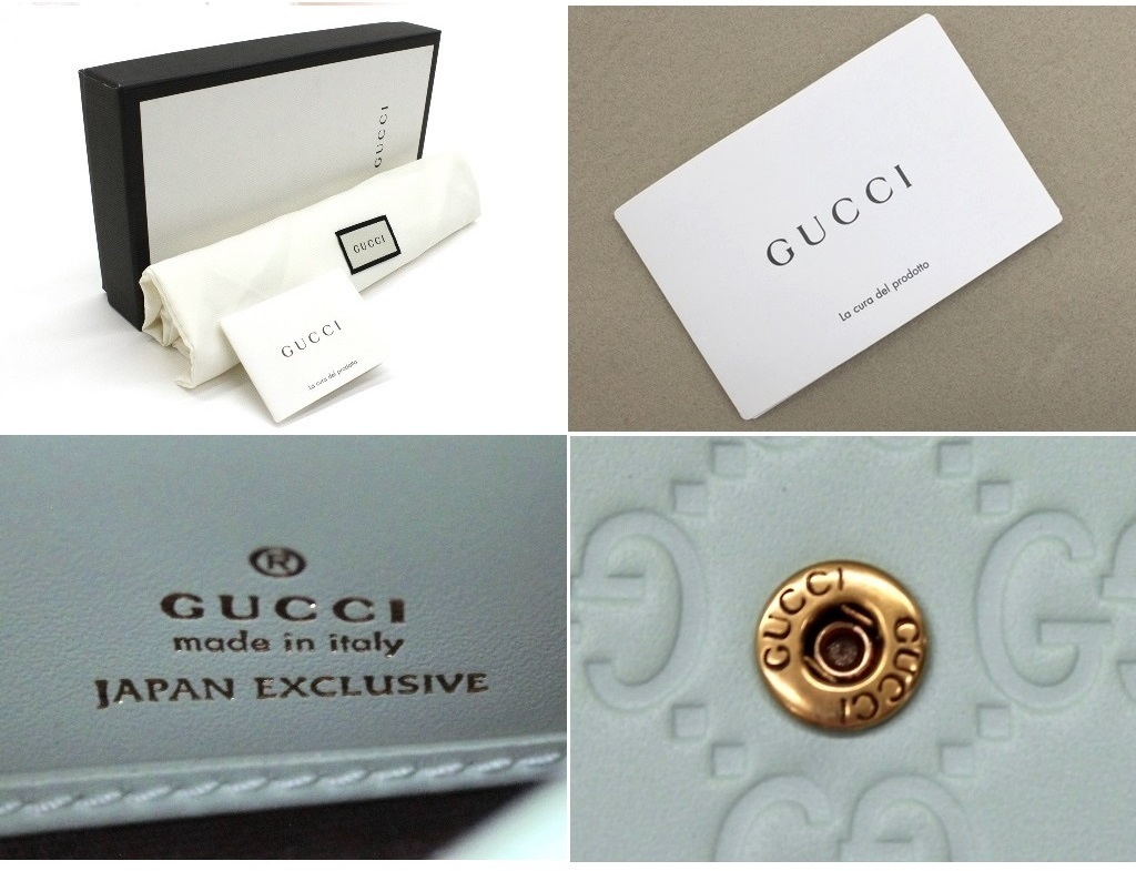 12万新品◇GUCCI グッチ クリスタルアイキャットヘッドGG長財布ミント 